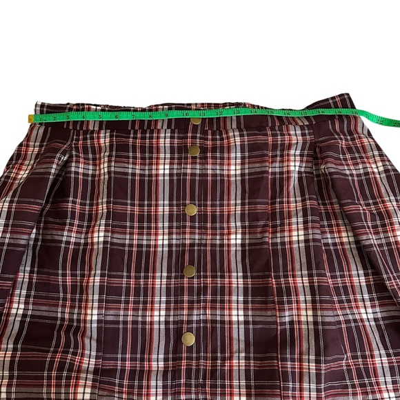 Mini Twill Pleated Skater Skirt- Plus Size 2X 18-20 - Picture 4 of 11